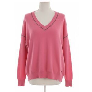 Label + Thread Cashmere 100% Women Small Sweater Pink factory frayed
